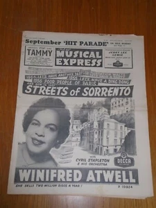 NME #555 1957 AUGUST 30 WINIFRED ATWELL CYRIL STAPLETON JERRY LEE LEWIS ANKA - Picture 1 of 1