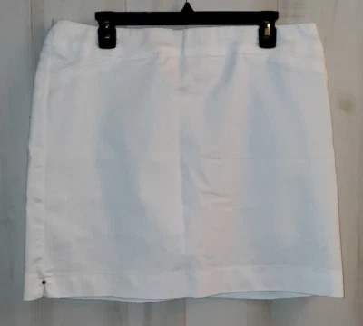 NWT WOMENS Croft & Barrow PERFECTLY SLIMMING STRETCH WHITE PULL ON SKORT SIZE 12 - Image 1 of 3