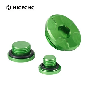 Tapón de cubierta cárter y tapón de relleno de aceite para Kawasaki KX450 KX450F KLX450R verde - Imagen 1 de 9