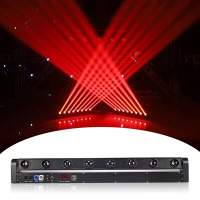 Barra de haz de faros móviles LED 8x12W RGBW DMX DJ discoteca fiesta club escenario iluminación Foto 1 de 4