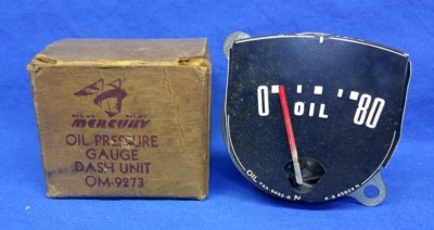 Manómetro de presión de aceite Ford Mercury 1952 1953 vintage nuevo de fabricante original Foto 1 de 4