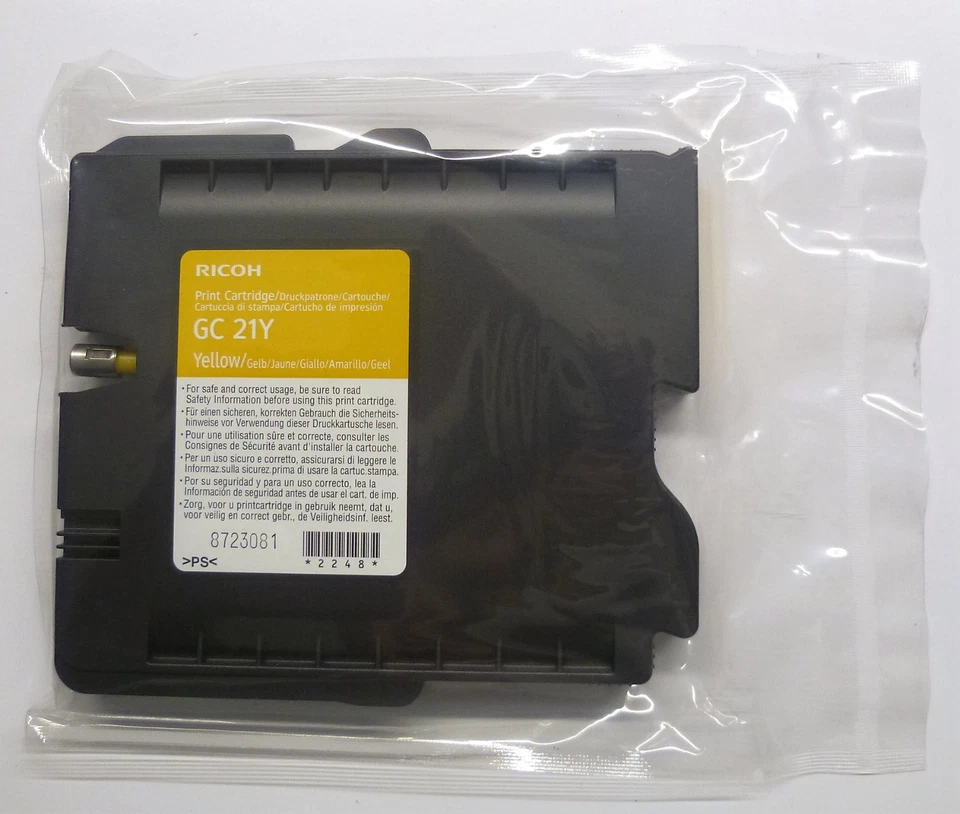 Original Ricoh GC 21 Y jaune Aficio GX3000S GX​3050N SFN GX2500 GX​5050N o.V. - Photo 1/1