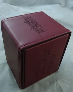 Ultra Pro Yu-Gi-Oh! Burgandy Millennium Ring Alcove Flip Deck Box - Picture 1 of 1