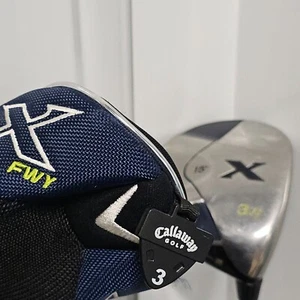 Callaway X Fairway 3 Wood 3W 15° S-Flex 70G RH Club W/ HeadCover & Lamkin Grip - Picture 1 of 10