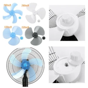 12/16" Fan Blade 3/5 Leaves with Nut Cover for Standing Pedestal or Table Fan - Picture 1 of 36