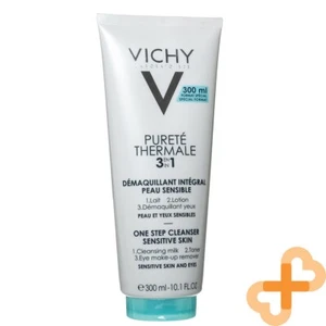 Vichy Purete Thermale 3in1 One Step Cleanser 300ml Sensitive Skin Make-Up Remove - Picture 1 of 24