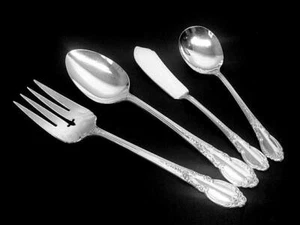 Set of 4 Rogers Enchantment Silver Plated Serving Pieces c1952 - Picture 1 of 3
