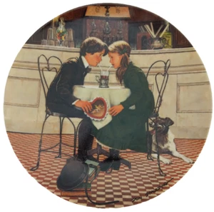 Edwin M Knowles Valentines Day Collector Plate Don Spaulding Americana Holidays - Picture 1 of 4