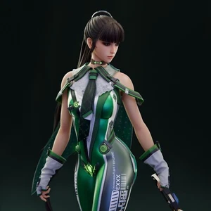 Eve_ (Stellar_ Blade_V2 Fan Art) / Sculpture Fully Painted (Made to order) - Picture 1 of 12