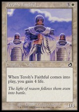 Magic the Gathering MTG Teroh's Faithful (18) Torment   LP
