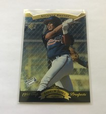 1995 SP Top Prospects Autograph Promo Andruw Jones RARE Promotional Sample RC