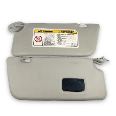 Par de parasoles gris Grand Vitara Chevy Tracker 1999-2004 lado conductor y pasajero Foto 1 de 4