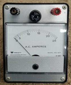 Triplett Model 330-G/P AC Amperes Meter - Picture 1 of 2