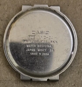 Casio 705 MQ-24 Tapa case back cover stainless steel - Imagen 1 de 2