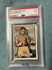 1951 Topps Ringside Boxing #43 Sugar Ray Robinson Card PSA 5 EX Excellent