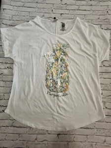 Margaritaville Shirt Women's Pineapple Graphic Top Blouse Aloha Beaches XXL - Picture 1 of 3