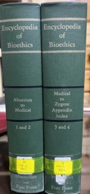 Encyclopedia Of Bioethics Set Of 2, Volumes 1-4, 1982, HC, EX-LIB, G - Image 1 of 4
