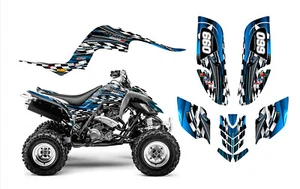 Yamaha Raptor 660R graphics decal wrap kit 24 mil Racing Vinyl #2500 Blue - Picture 1 of 18