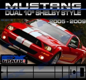 2005 - 2009 Ford Mustang Dual 10" GT 500 Rally Kit #1 in Dealer Quality Stripes - Picture 1 of 4