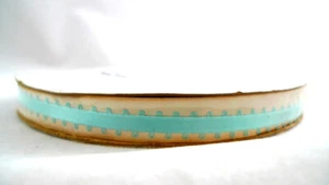 5(+) yds Aqua Blue Picot Feather Edge RIBBON 3/16" Double Sided - Picture 1 of 1