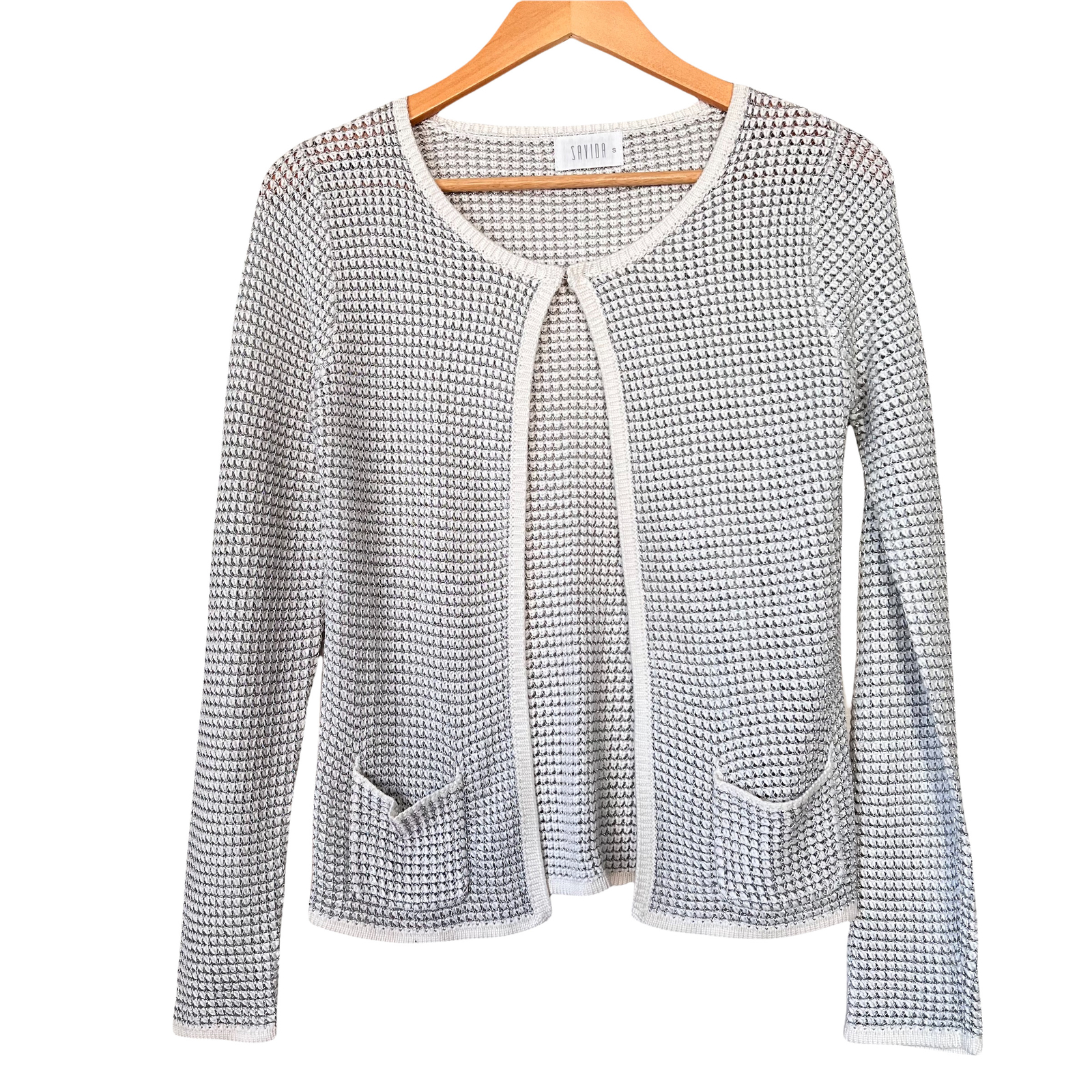 Round Neck Knitted Cardigan Sweater 