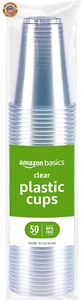 Disposable Clear Plastic Cups, 16Oz, 50 Count ⭐️⭐️⭐️⭐️⭐️ - Picture 1 of 6