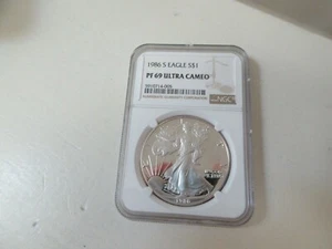 1986 S Eagle $S1 PF 69 Ultra Cameo NGC - Picture 1 of 6