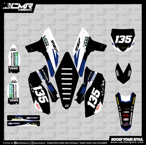 Kit Grafiche per YAMAHA Adesivi In Crystal YZF 250 450 2010 2011 2012 2013 - Imagen 1 de 1