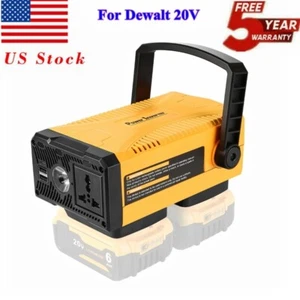 150W Power Inverter For Dewalt 20V Battery To 110V AC w/AC Outlet &Dual USB - Picture 1 of 8