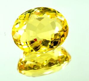 Large Yellow Citrine 83.75 Ct. Oval Cut AAA+ Loose Gemstone for Ring & Pendant