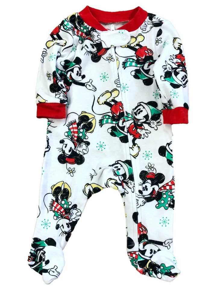 Pijama Disney Infantil Niñas y Niños Mickey y Minnie Mouse Vacaciones para Dormir 0-3m Foto 1 de 1