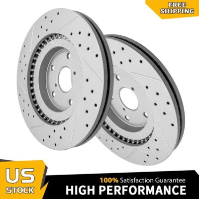 Передние перфорированные роторы для Subaru Forester Outback Crosstrek WRX Legacy 2020-2024 - Изображение 1 из 4