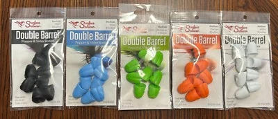 FLY MEN FISHING Surface Seducer Double Barrel Popper / Slider Bodies - Medium - Flymen Fishing