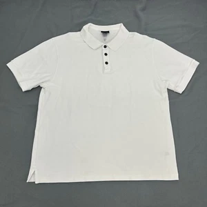 Patagonia Shirt Men M White Short Sleeve Polo Organic Cotton - Picture 1 of 9
