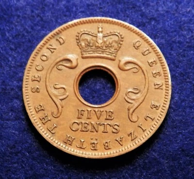 1956 KN East Africa 5 Cents - Great Coin - See PICS - Image 1 of 3