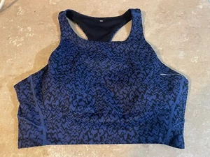 NWOT Zella Yoga + Studio Live In Sz Med Racerback Sports Bra Medium Support Blue - Picture 1 of 3