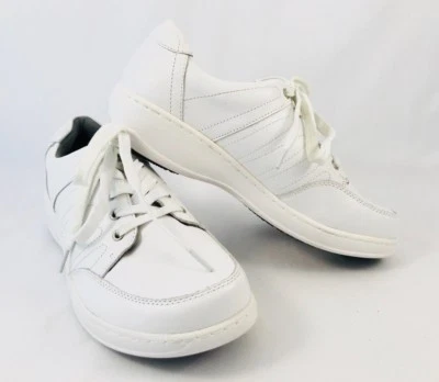 Sapatos femininos Spring Step Veri profissional branco com cadarço resistente ao deslizamento tamanho 8.5 - Imagem 1 de 4