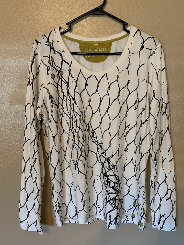 Top Willi’s tejido manga larga azul talla XL Foto 1 de 4