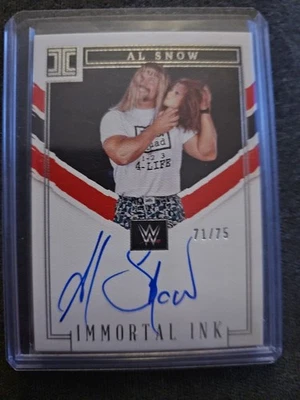 2023 Panini Impeccable WWE - Immortal Ink Al Snow #IM-ASN /75 (AU) - Image 1 of 3