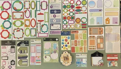 Huge Lot of Tags, Frames, Planner, Etc Stickers, Etc Recollections K & Co Etc - Image 1 of 4