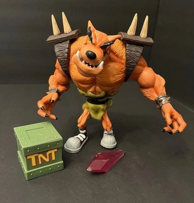 RARO 1998 Tiny Tiger - Figura de acción Crash Bandicoot - ReSaurus - Completo Foto 1 de 4