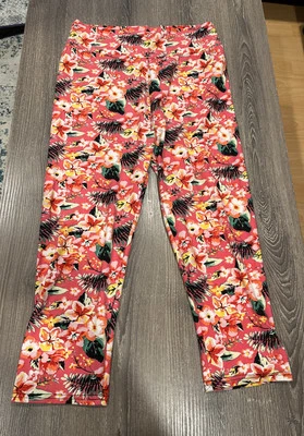 Leggings Mujer Rosa Floral Talla XL Foto 1 de 4