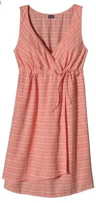 Платье женское Patagonia размер 4 кроссовер платье из смеси конопли/хлопка Cambray Coral - Изображение 1 из 4