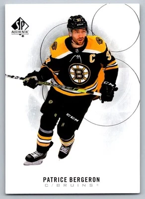 2020-21 SP Authentic Patrice Bergeron Boston Bruins #31 - Image 1 of 2