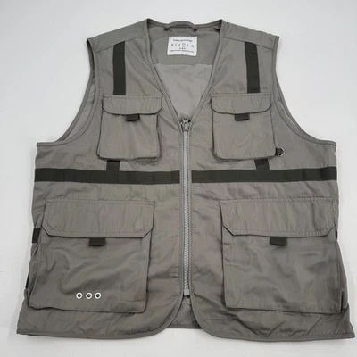 Urban Outfitters Utility Vest Mens Large Gray Pockets Straps Outdoor Casual - Image 1 of 4