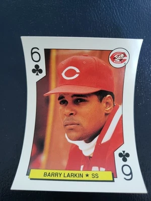 Barry Larkin Cincinnati Reds 1991 All Stars SQUARE Corners Playing Card - Image 1 of 4