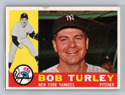 1960 Topps Bob Turley #270 - New York Yankees - EX a QUASE PERFEITO - Imagem 1 de 2