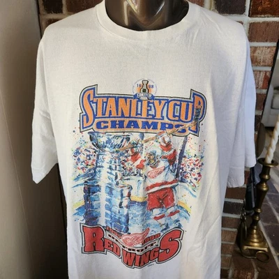 Camiseta De Colección 1998 Detroit Red Wings Stanley Cup Champs Talla XL Starter EE. UU. NHL Foto 1 de 4