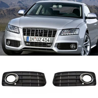 Par de rejillas de cubierta de luz antiniebla para parachoques delantero para Audi A5 S-Line S5 2009-2011 Foto 1 de 4