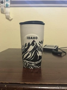 Starbucks Ceramic Idaho Travel Coffee Mug With Lid 10 Oz - Picture 1 of 6
